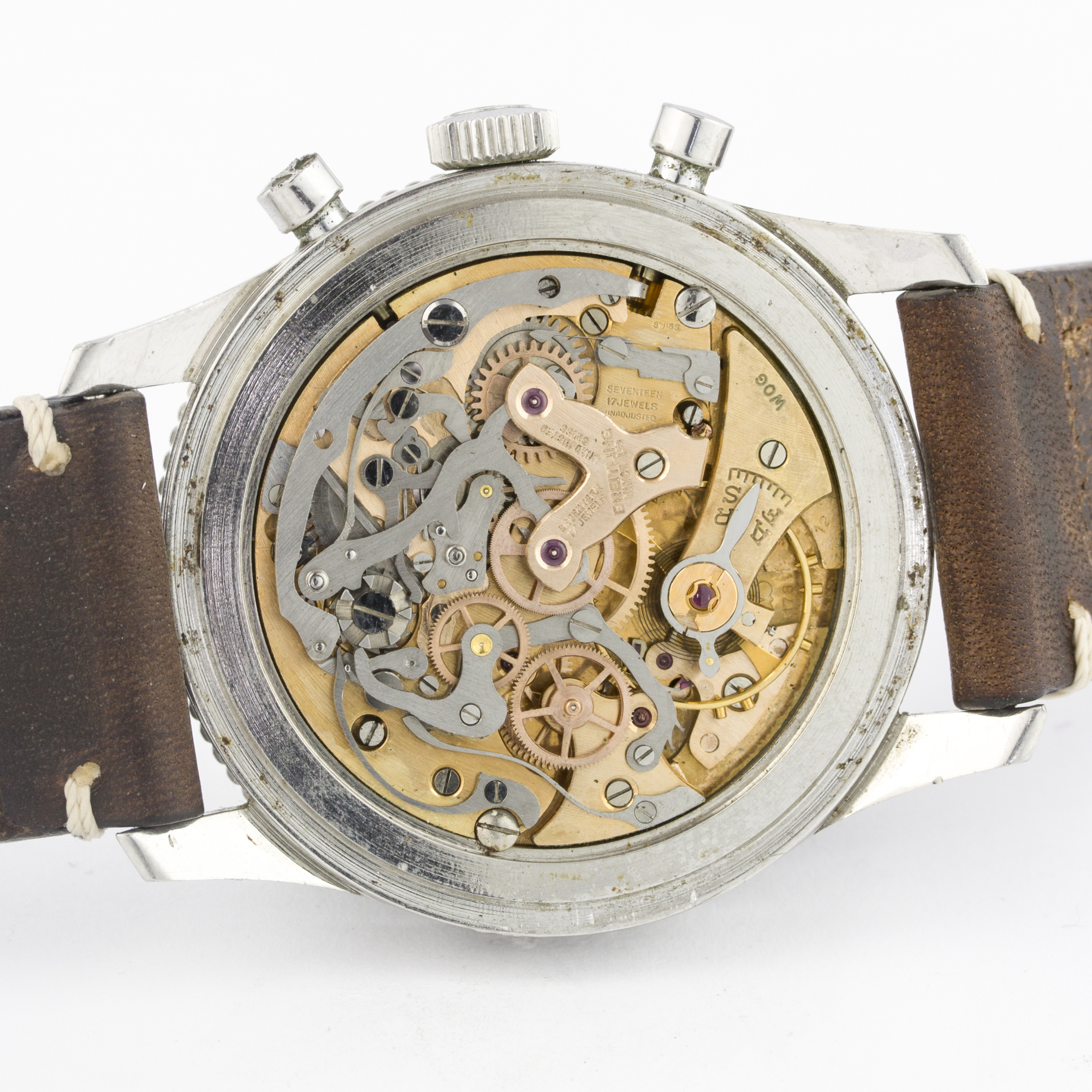 A RARE GENTLEMAN'S STAINLESS STEEL BREITLING AOPA NAVITIMER WRIST WATCH CIRCA 1950s, REF. 806 - Image 6 of 7