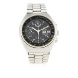 A GENTLEMAN'S STAINLESS STEEL OMEGA SPEEDMASTER MARK 4.5 AUTOMATIC CHRONOGRAPH BRACELET WATCH