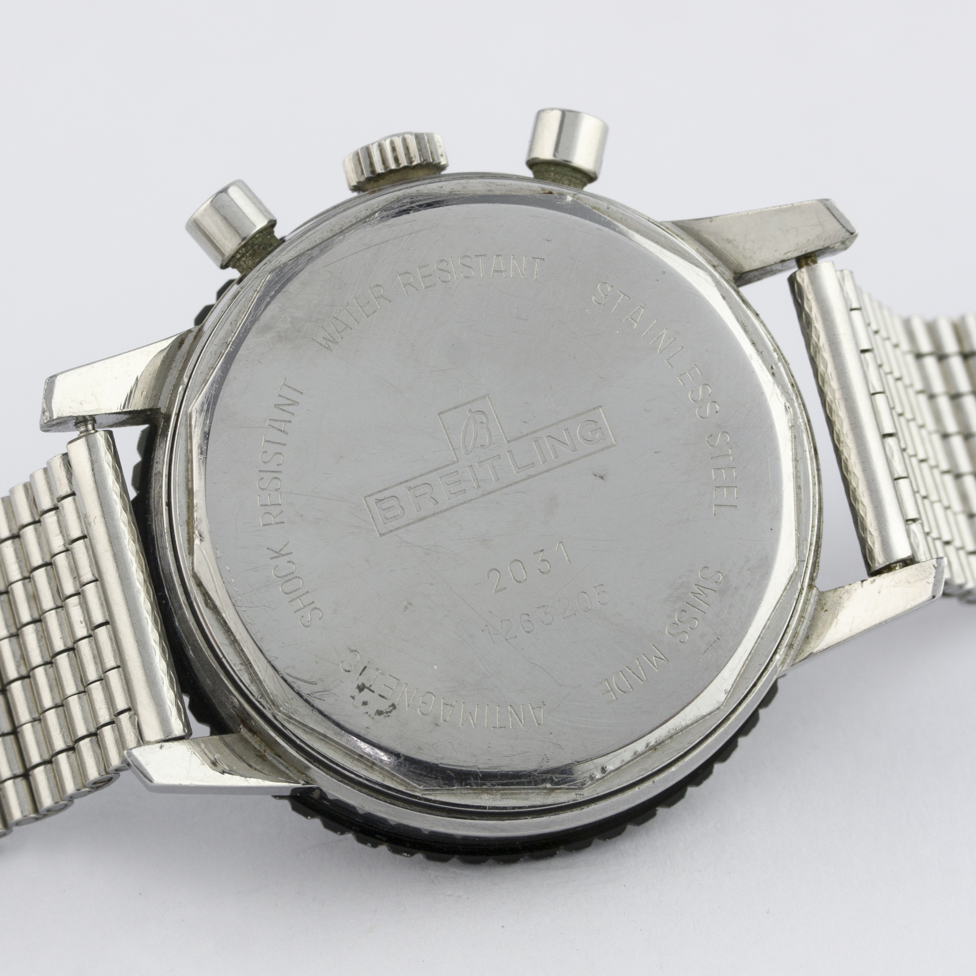 A RARE GENTLEMAN'S STAINLESS STEEL BREITLING DATORA CHRONOGRAPH BRACELET WATCH CIRCA 1970s, REF. - Image 7 of 9