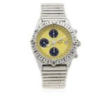 A GENTLEMAN'S STAINLESS STEEL BREITLING CHRONOMAT LONGITUDE CHRONOGRAPH BRACELET WATCH CIRCA