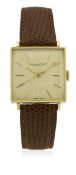 A GENTLEMAN'S 18K SOLID GOLD IWC SCHAFFHAUSEN WRIST WATCH CIRCA 1960s, REF. 1313  D: Champagne