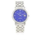 A GENTLEMAN'S STAINLESS STEEL ULYSEE NARDIN SAN MARCO AUTOMATIC CHRONOMETER BRACELET WATCH CIRCA