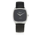 A GENTLEMAN'S 18K SOLID WHITE GOLD CHOPARD AUTOMATIC WRIST WATCH CIRCA 1980s, REF. 2036  D: Black