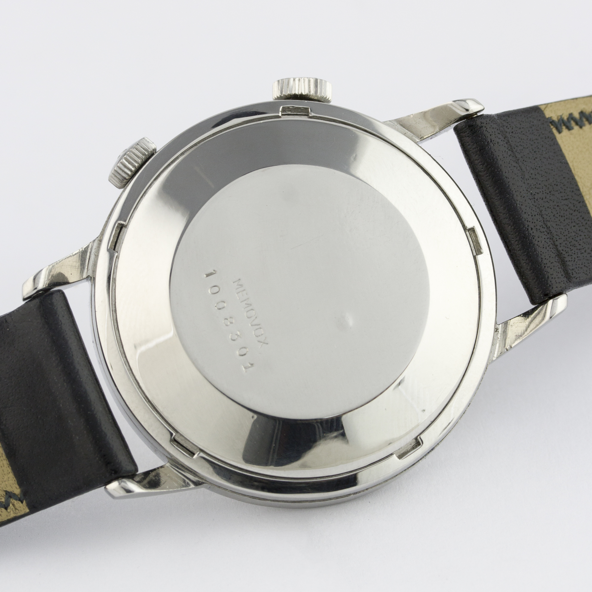 A GENTLEMAN'S STAINLESS STEEL JAEGER LECOULTRE AUTOMATIC MEMOVOX ALARM WRIST WATCH CIRCA 1960s D: - Image 5 of 7