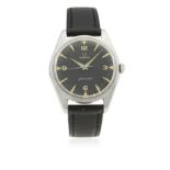 A RARE GENTLEMAN'S STAINLESS STEEL OMEGA SEAMASTER P.A.F. WRIST WATCH DATED 1960, REF. CK 2996-1