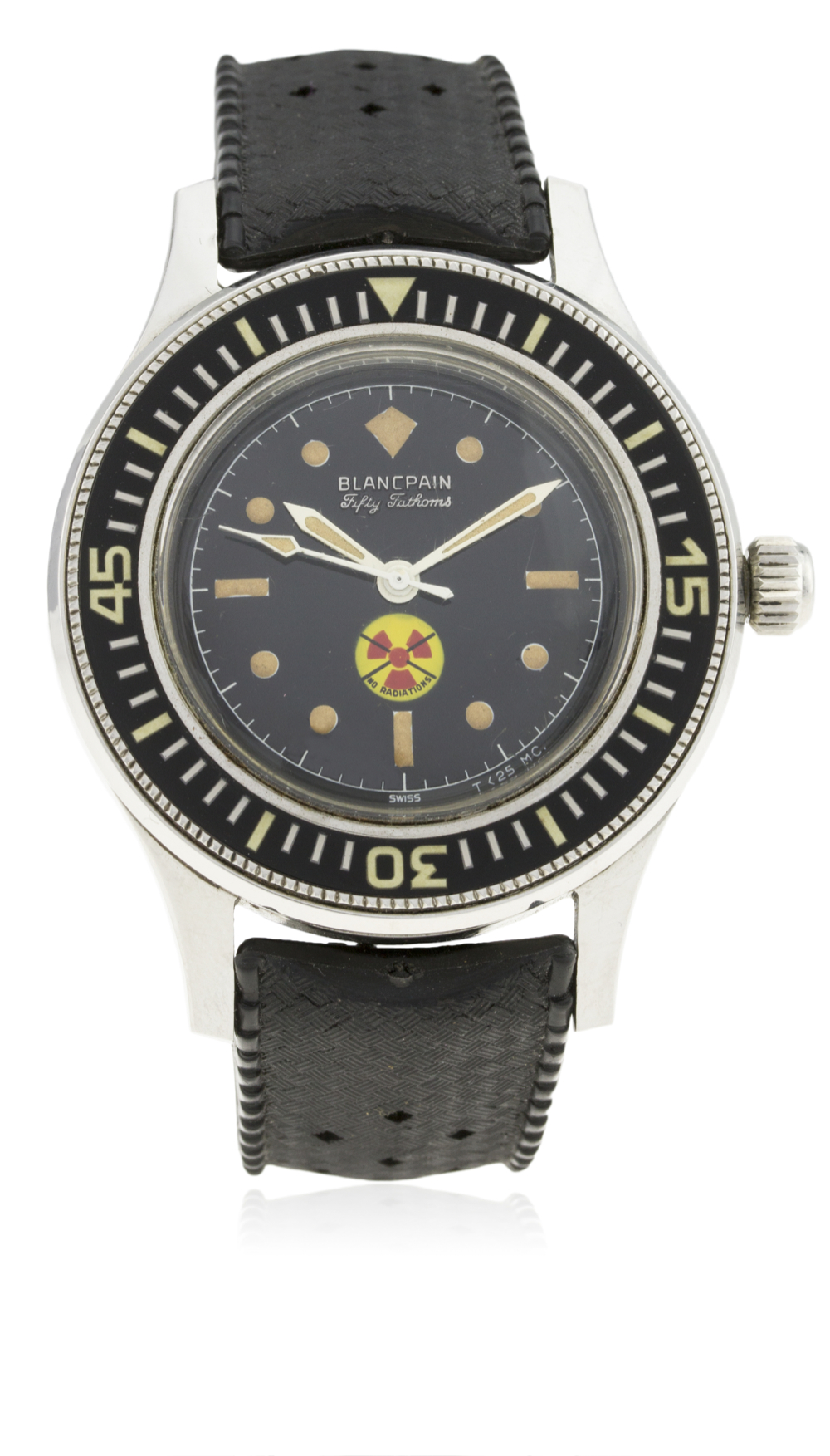 AN EXTREMELY RARE GENTLEMAN'S STAINLESS STEEL BLANCPAIN FIFTY FATHOMS DIVERS WRIST WATCH CIRCA 1960s