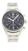 A GENTLEMAN'S STAINLESS STEEL BELL & ROSS VINTAGE 126 AUTOMATIC CHRONOGRAPH BRACELET WATCH CIRCA