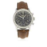 A RARE GENTLEMAN'S STAINLESS STEEL BREITLING AOPA NAVITIMER WRIST WATCH CIRCA 1960s, REF. 806