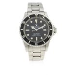 A RARE GENTLEMAN'S STAINLESS STEEL ROLEX OYSTER PERPETUAL DATE SEA DWELLER BRACELET WATCH CIRCA