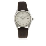 A GENTLEMAN'S STAINLESS STEEL ROLEX OYSTER PRECISION DATE WRIST WATCH CIRCA 1954, REF. 6294 WITH "