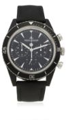 A GENTLEMAN'S CERAMIC & TITANIUM JAEGER LECOULTRE DEEP SEA CHRONOGRAPH CERMET WRIST WATCH DATED