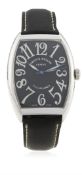 A GENTLEMAN'S STAINLESS STEEL FRANCK MULLER CASABLANCA WRIST WATCH CIRCA 2007, REF. 6850 D: Black