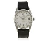 A GENTLEMAN'S STAINLESS STEEL ROLEX TUDOR DATE DAY SELF WINDING WRIST WATCH CIRCA 1983, REF. 94500