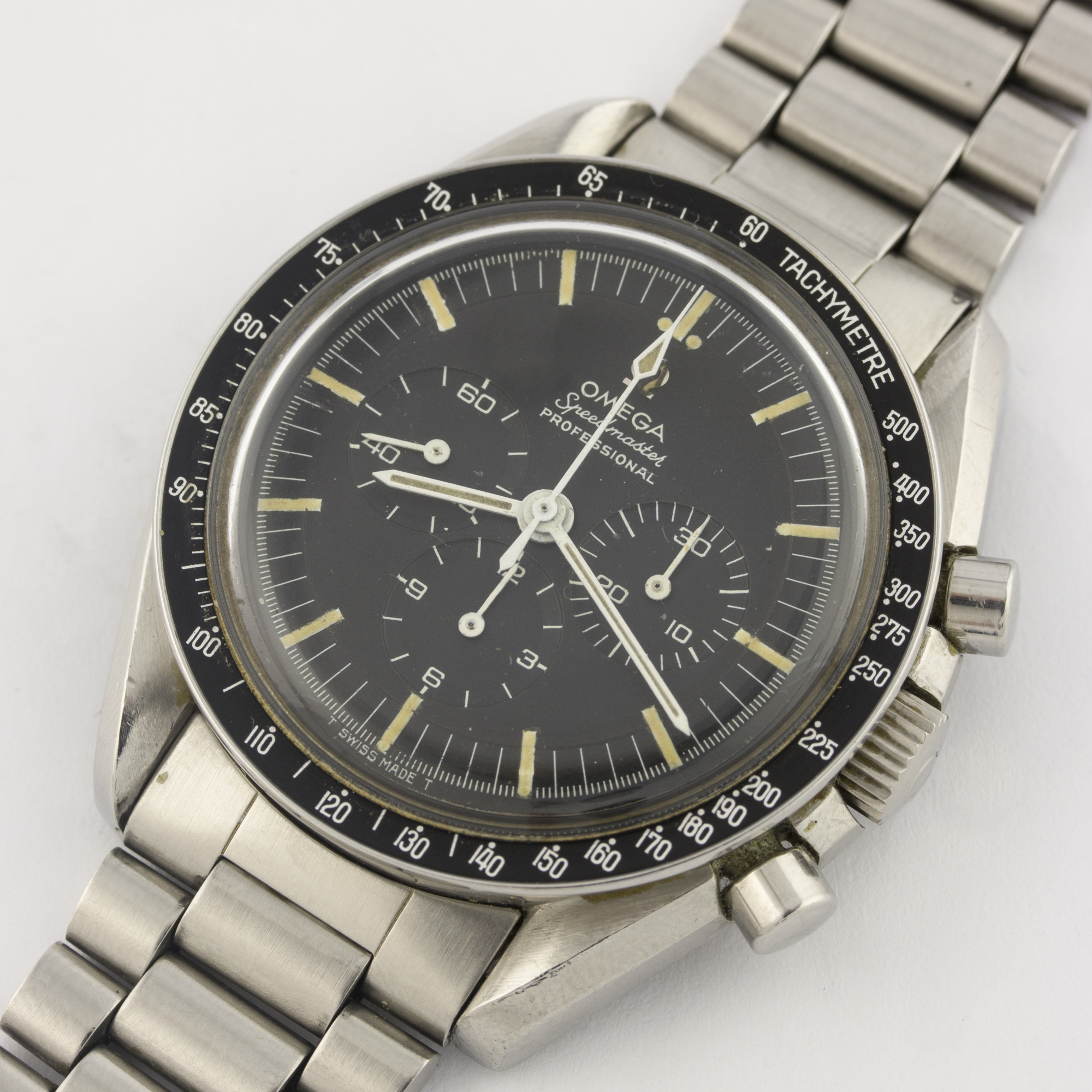 A RARE GENTLEMAN'S STAINLESS STEEL OMEGA SPEEDMASTER PROFESSIONAL CHRONOGRAPH BRACELET WATCH CIRCA - Image 4 of 10