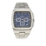 A GENTLEMAN'S STAINLESS STEEL ZENITH EL PRIMERO AUTOMATIC CHRONOGRAPH BRACELET WATCH CIRCA 1980s,