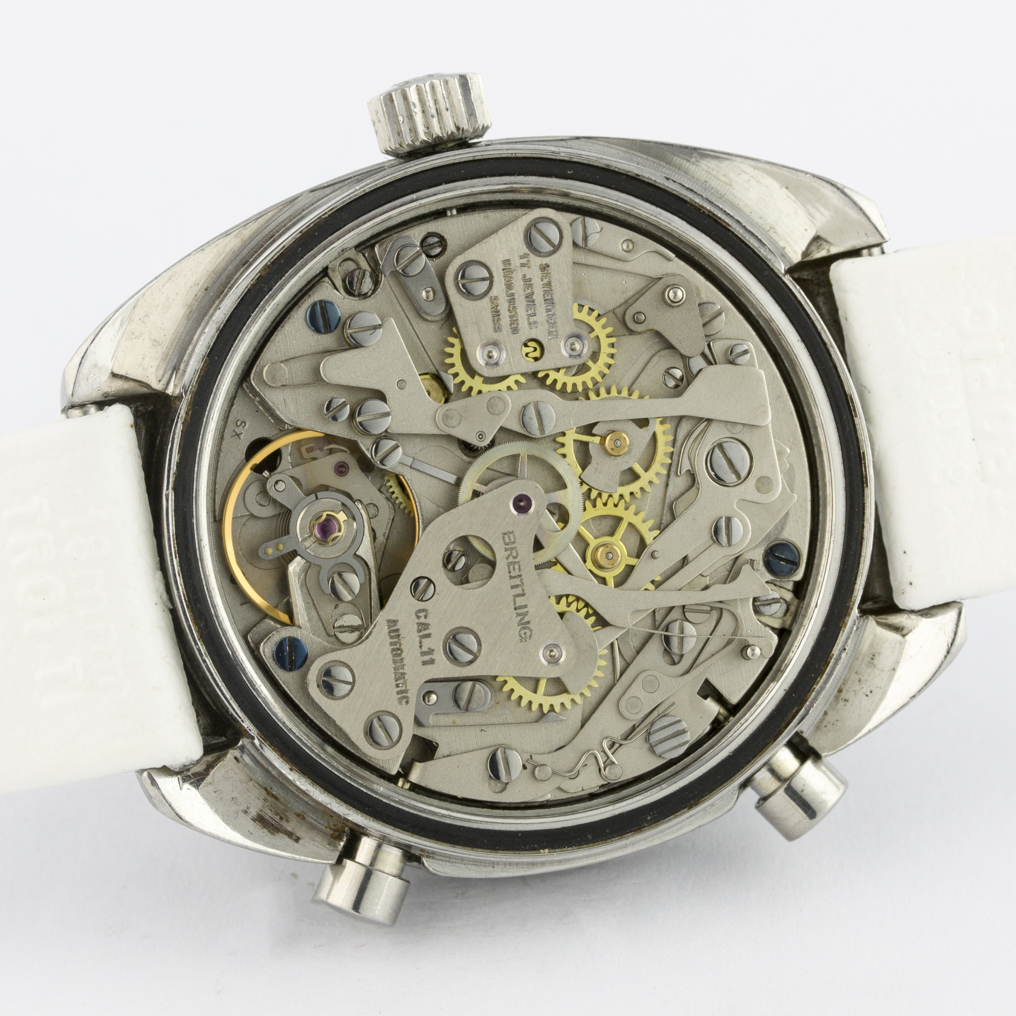 A RARE GENTLEMAN'S BREITLING CHRONO MATIC CHRONOGRAPH WRIST WATCH CIRCA 1970s, REF. 2112 D: White " - Image 6 of 7