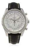 A GENTLEMAN'S STAINLESS STEEL BREITLING BENTLEY SPECIAL EDITION CHRONOGRAPH WRIST WATCH DATED