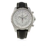 A GENTLEMAN'S STAINLESS STEEL BREITLING BENTLEY SPECIAL EDITION CHRONOGRAPH WRIST WATCH DATED