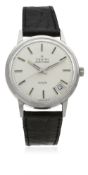 A GENTLEMAN'S "NOS" STAINLESS STEEL ZENITH AF/P HIGH FREQUENCY PRECISION AUTOMATIC WRIST WATCH CIRCA