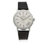 A GENTLEMAN'S "NOS" STAINLESS STEEL ZENITH AF/P HIGH FREQUENCY PRECISION AUTOMATIC WRIST WATCH CIRCA