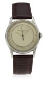 A RARE GENTLEMAN'S STAINLESS STEEL VACHERON & CONSTANTIN WRIST WATCH CIRCA 1950s D: Two tone