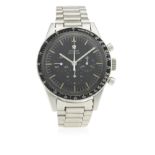 A RARE GENTLEMAN'S STAINLESS STEEL OMEGA SPEEDMASTER "ED WHITE" CHRONOGRAPH BRACELET WATCH CIRCA