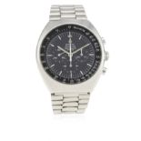 A GENTLEMAN'S STAINLESS STEEL OMEGA SPEEDMASTER MARK II CHRONOGRAPH BRACELET WATCH CIRCA 1970,