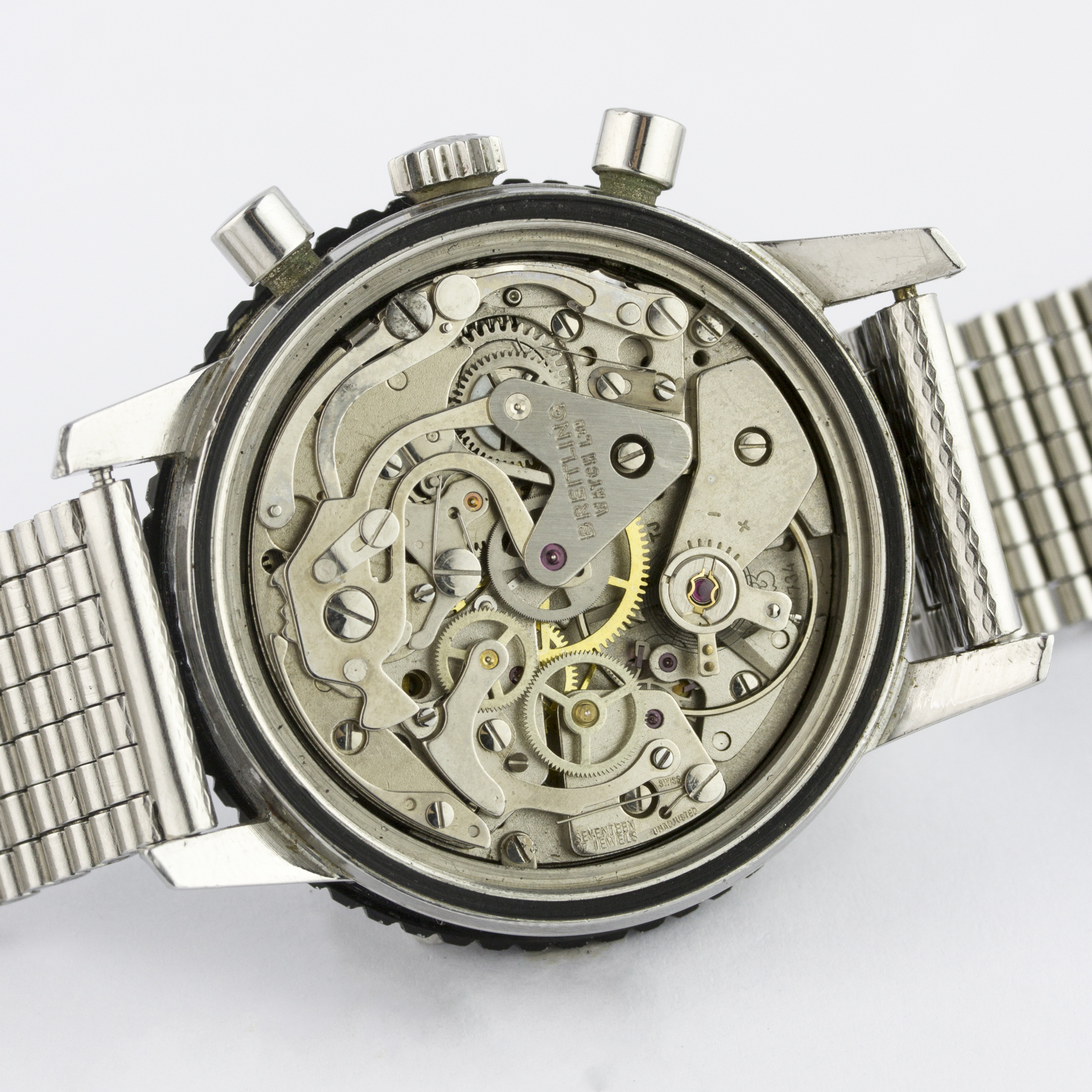 A RARE GENTLEMAN'S STAINLESS STEEL BREITLING DATORA CHRONOGRAPH BRACELET WATCH CIRCA 1970s, REF. - Image 8 of 9