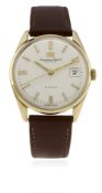 A GENTLEMAN'S 9CT SOLID GOLD IWC AUTOMATIC WRIST WATCH CIRCA 1971, REF. 810A WITH EXTRACT FROM THE