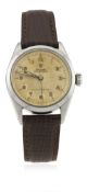 A GENTLEMAN'S STAINLESS STEEL ROLEX OYSTER ROYAL WRIST WATCH CIRCA 1957, REF. 6246 WITH ORIGINAL BOX