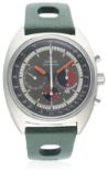 A GENTLEMAN'S STAINLESS STEEL OMEGA SEAMASTER "SOCCER TIMER" CHRONOGRAPH WRIST WATCH CIRCA 1969,