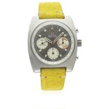 A RARE GENTLEMAN'S STAINLESS STEEL CERTINA CHRONOLYMPIC CHRONOGRAPH WRIST WATCH CIRCA 1970, REF.