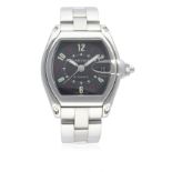 A GENTLEMAN'S STAINLESS STEEL CARTIER ROADSTER AUTOMATIC BRACELET WATCH CIRCA 2006, REF. 2510 WITH