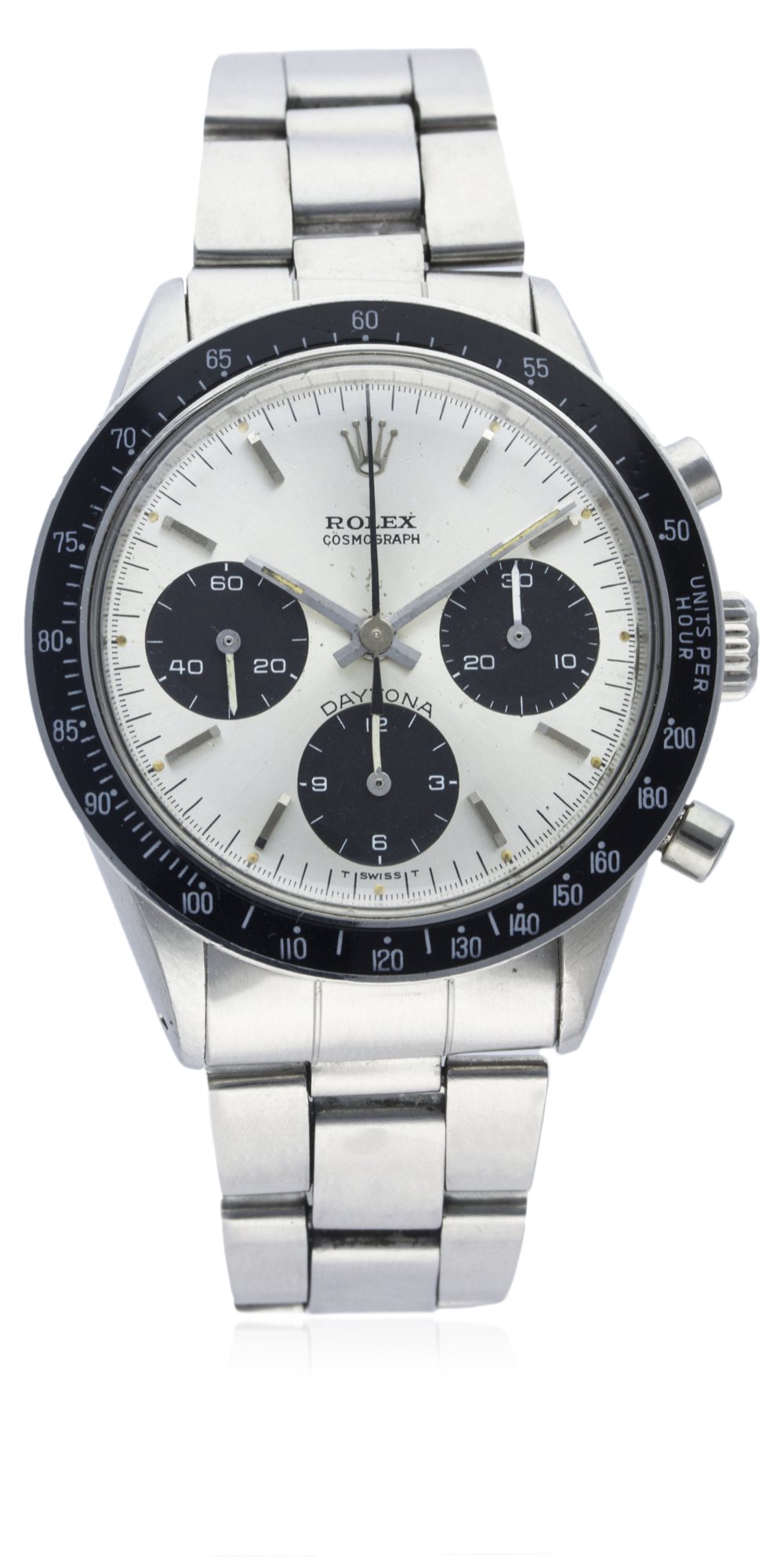 A VERY RARE GENTLEMAN'S STAINLESS STEEL ROLEX COSMOGRAPH DAYTONA BRACELET WATCH CIRCA 1967, REF. - Image 2 of 12