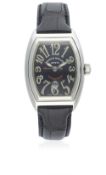 A LADIES STAINLESS STEEL FRANCK MULLER CONQUISTADOR WRIST WATCH CIRCA 2004, REF. 8002 L SC  WITH