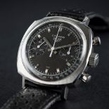 A RARE GENTLEMAN'S STAINLESS STEEL HEUER CAMARO CHRONOGRAPH WRIST WATCH CIRCA 1970, REF. 7743 D: