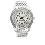 A GENTLEMAN'S STAINLESS STEEL ALFRED DUNHILL A CENTRIC AUTOMATIC CALENDAR BRACELET WATCH CIRCA