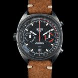 A RARE GENTLEMAN'S PVD COATED HEUER MONZA AUTOMATIC CHRONOGRAPH WRIST WATCH CIRCA 1981, REF. 150.501