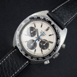 A VERY RARE GENTLEMAN'S STAINLESS STEEL HEUER AUTAVIA CHRONOGRAPH WRIST WATCH CIRCA 1970s, REF.