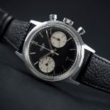 A RARE GENTLEMAN'S HEUER CHRONOGRAPH WRIST WATCH CIRCA 1960s, REF. 7721 WITH "REVERSE PANDA" DIAL D: