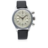 A GENTLEMAN'S LARGE SIZE STAINLESS STEEL RODANA ANTIMAGNETIC WATERPROOF CHRONOGRAPH WRIST WATCH