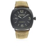 A GENTLEMAN'S CERAMIC PANERAI RADIOMIR BLACK SEAL WRIST WATCH CIRCA 2010, REF. PAM00292 D: Black "