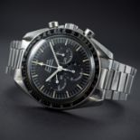 A VERY RARE GENTLEMAN'S STAINLESS STEEL OMEGA SPEEDMASTER PROFESSIONAL CHRONOGRAPH BRACELET WATCH