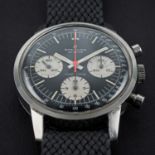 A RARE GENTLEMAN'S STAINLESS STEEL BREITLING TOP TIME CHRONOGRAPH WRIST WATCH CIRCA 1960s, REF.