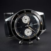 AN EXTREMELY RARE GENTLEMAN'S STAINLESS STEEL HEUER AUTAVIA CHRONOGRAPH WRIST WATCH CIRCA 1960s,