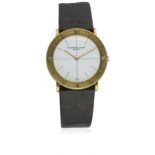 A GENTLEMAN'S 18K SOLID GOLD AUDEMARS PIGUET WRIST WATCH CIRCA 1970s D: Silver crosshair dial with