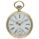 A FINE GENTLEMAN'S 18K SOLID GOLD PATEK PHILIPPE & CO POCKET WATCH CIRCA 1910 FOR E.A.WHIPPLE,