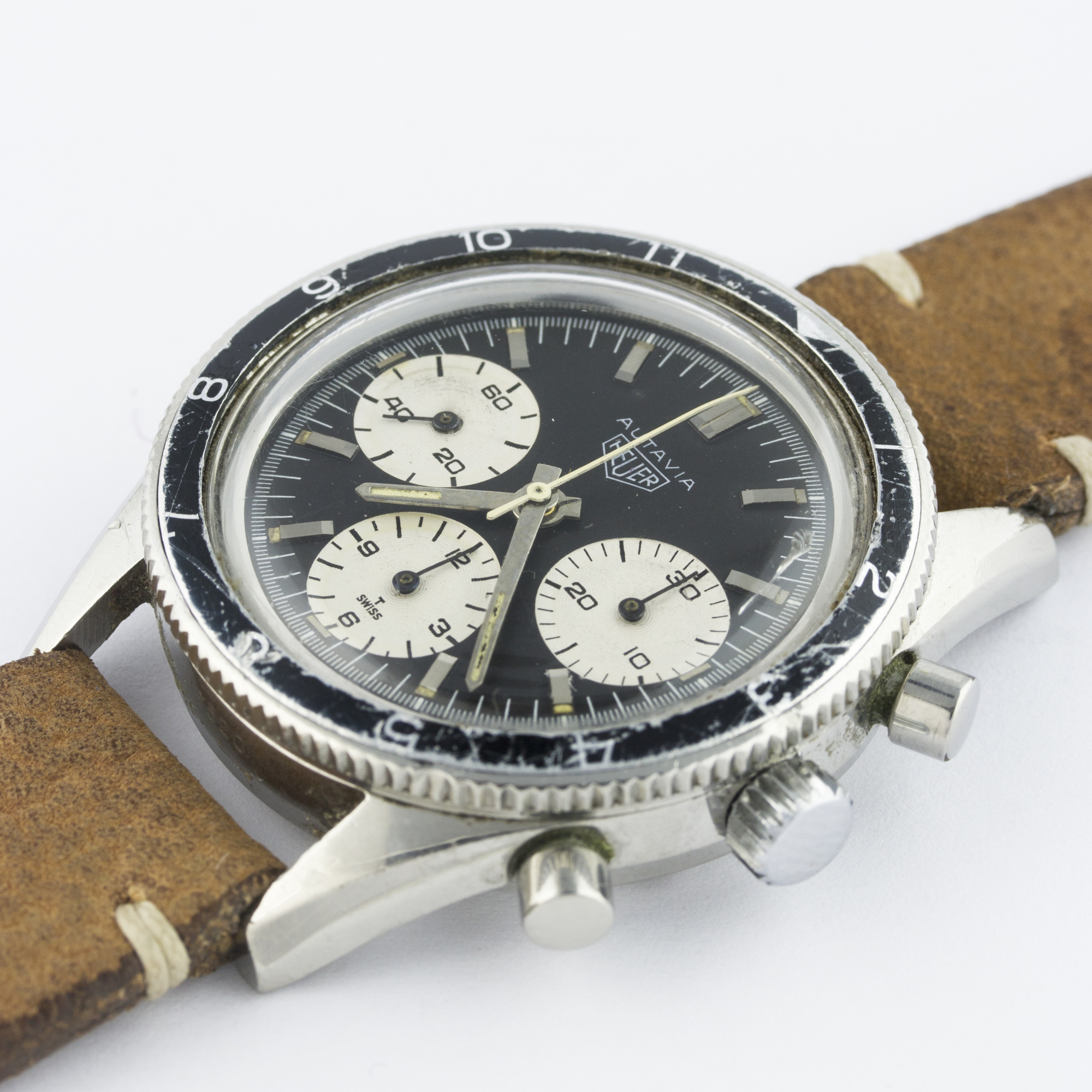 A VERY RARE GENTLEMAN'S STAINLESS STEEL HEUER AUTAVIA CHRONOGRAPH WRIST WATCH CIRCA 1968, REF. - Image 4 of 11