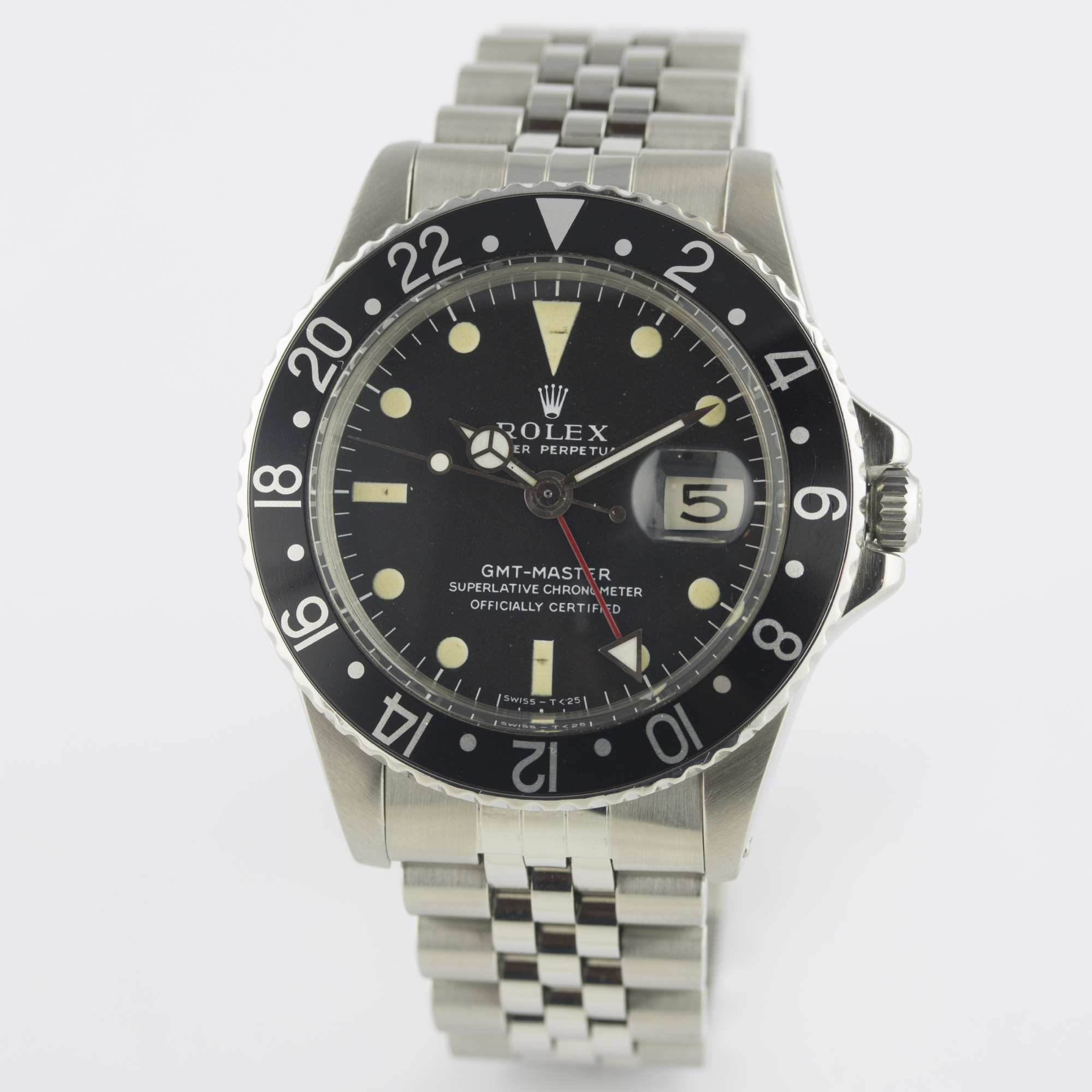 A RARE GENTLEMAN'S STAINLESS STEEL ROLEX OYSTER PERPETUAL GMT MASTER BRACELET WATCH CIRCA 1968, REF. - Image 3 of 11
