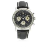 A RARE GENTLEMAN'S STAINLESS STEEL BREITLING NAVITIMER CHRONOGRAPH WRIST WATCH CIRCA 1960s, REF. 806